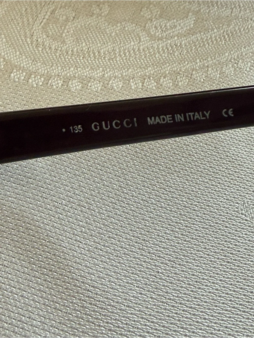 Gucci Women’s Vintage Black Oval Sunglasses with Brown Lenses